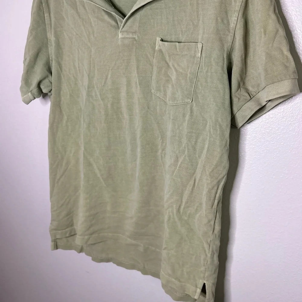 Jcrew 100% cotton green polo shirt